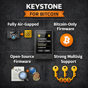 Keystone hardware wallet for bitcoin