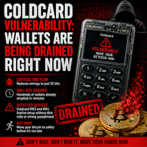 Coldcard vulnerability